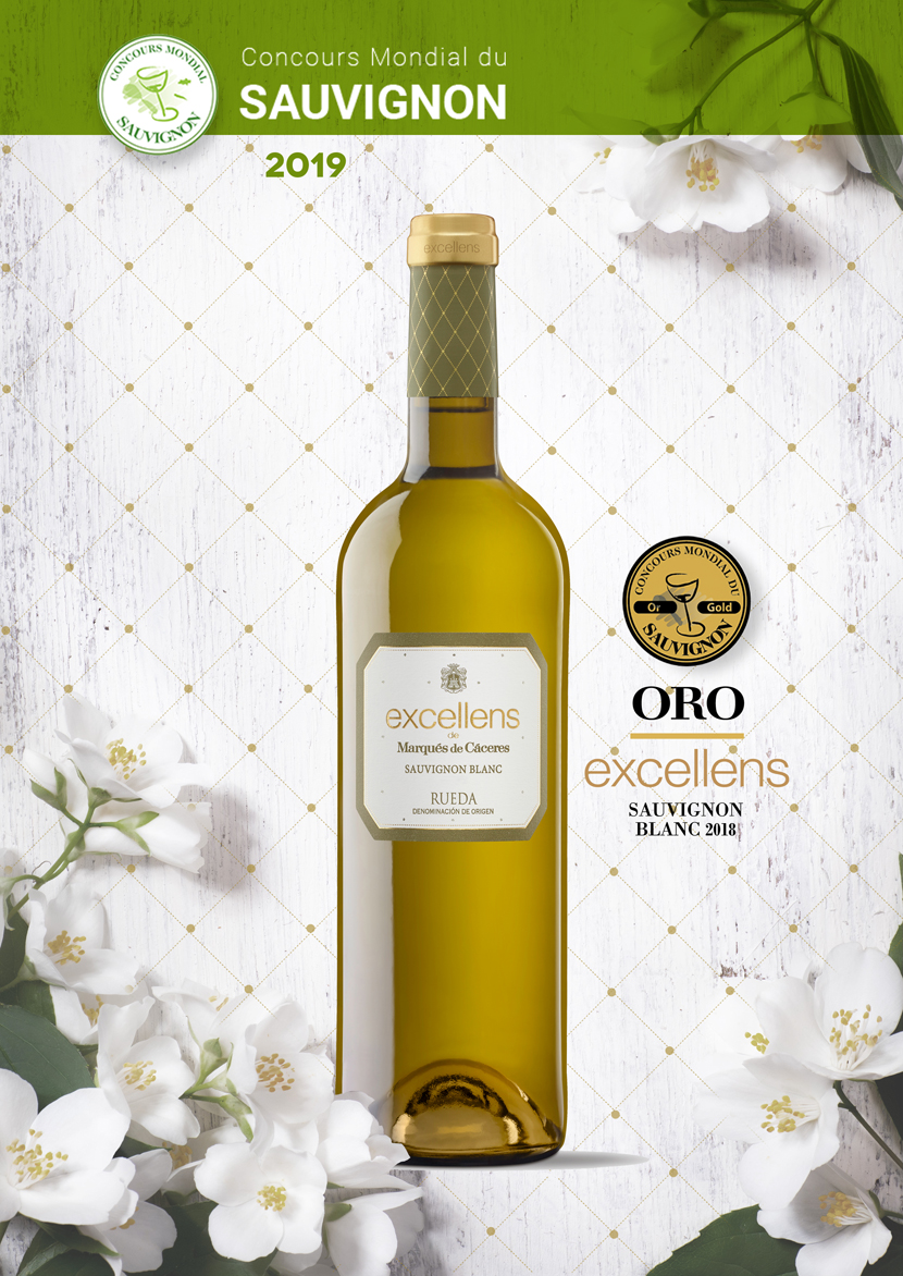 Oro Concours Mondial du Sauvignon 2019, Excellens Rueda