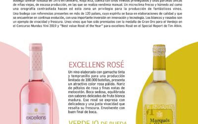 Revista Sobremesa , nº Julio-Agosto , en el Especial de Vinos Jóvenes y Frescos