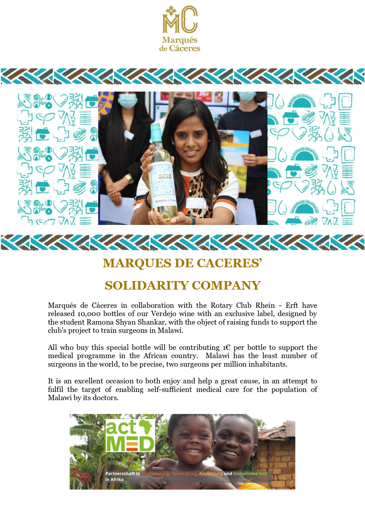 Marqués de Cáceres Solidarity Company